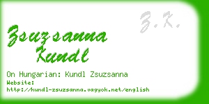 zsuzsanna kundl business card